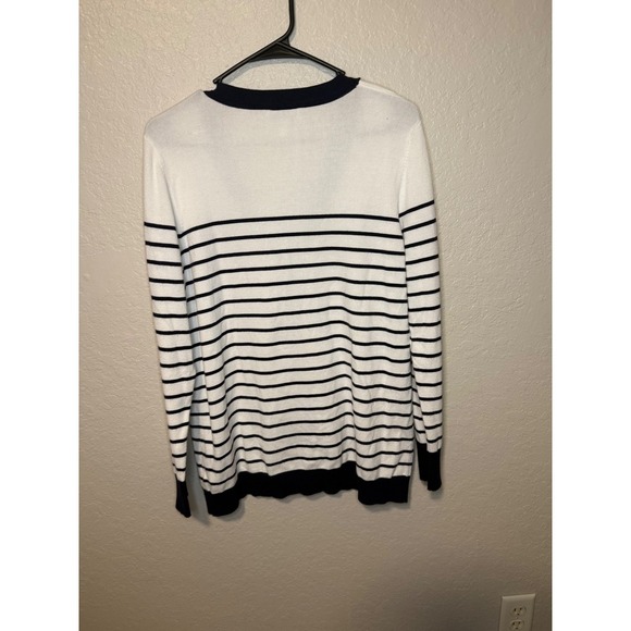 Whisper Knit by Louis Dell'Olio Striped Cardigan Sweater Women's - Picture 2 of 4